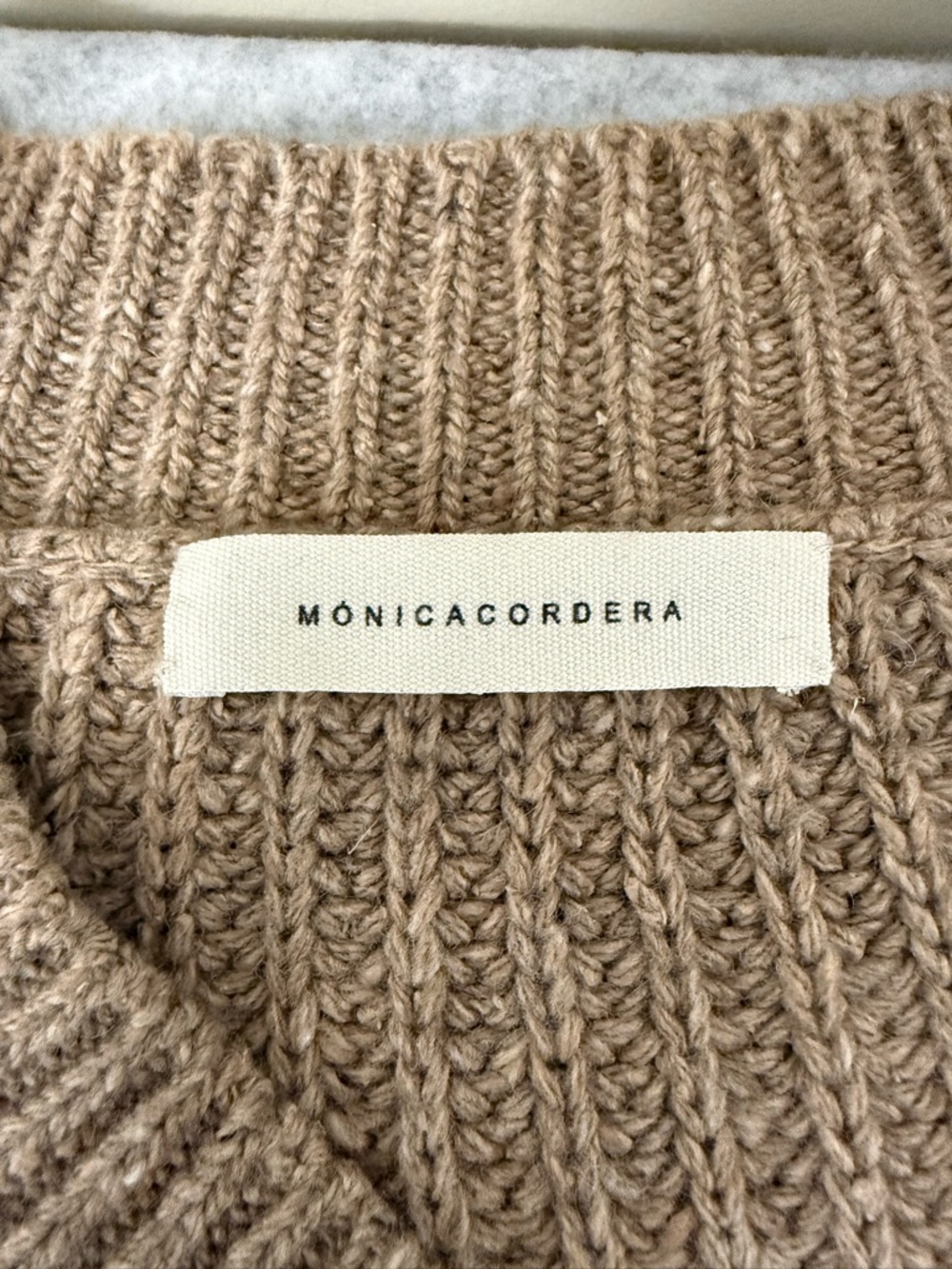 MONICA CORDERA Chunky Wool Cardigan (see measurements) - Picture 11 of 16